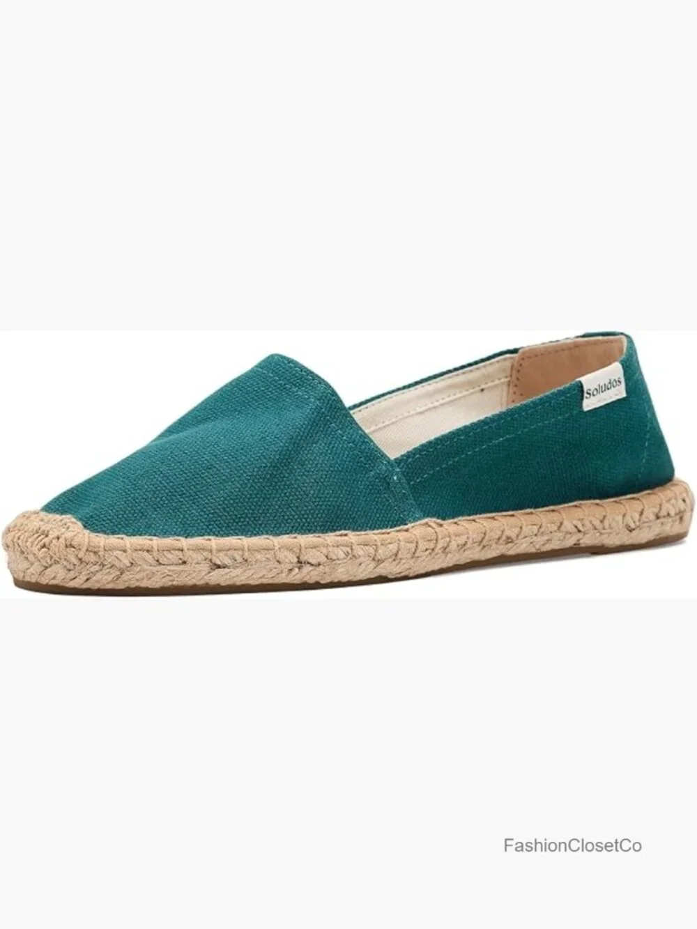 Espadrille Slip-On Flats with Jute Sole Breathable Flexible Cushioned